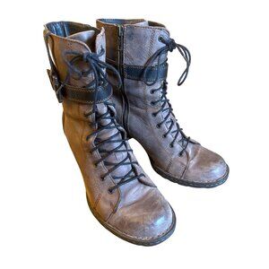 Born Size 9.5 Boot Shoe Cass‎ Victorian Lace Up Ankle Distressed Boho Mountain